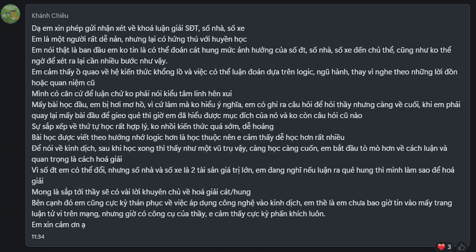 Feedback học viên 5